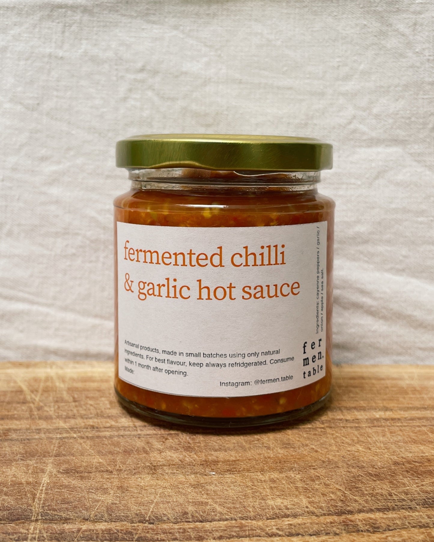 Fermented chilli & garlic hot sauce
